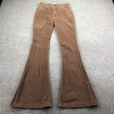 Hollister Pants Juniors 3R Brown Corduroy Flare Ultra High Rise Khakis Casual