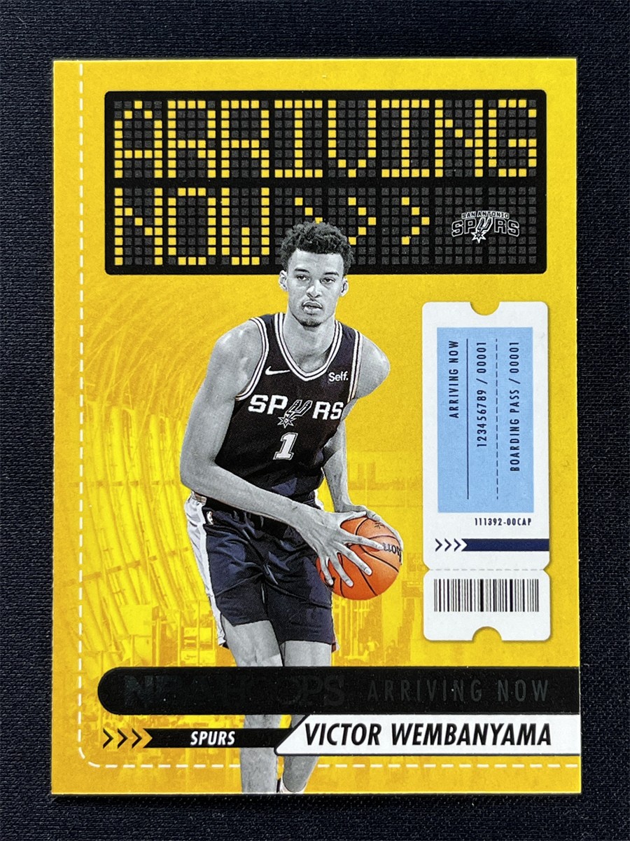 2023-24 Panini NBA Hoops Victor Wembanyama #26 Arriving Now Rookie RC Spurs