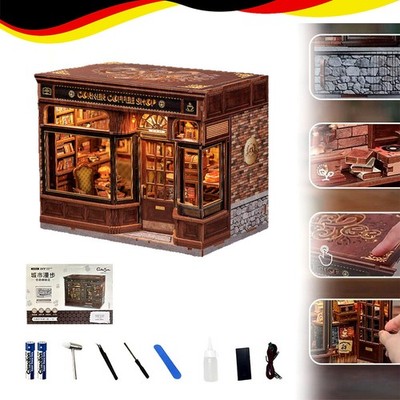 DIY Puppenhaus Bausatz Miniatur Haus Selber Bauen 3D Holz-Puzzle Geschenk DE