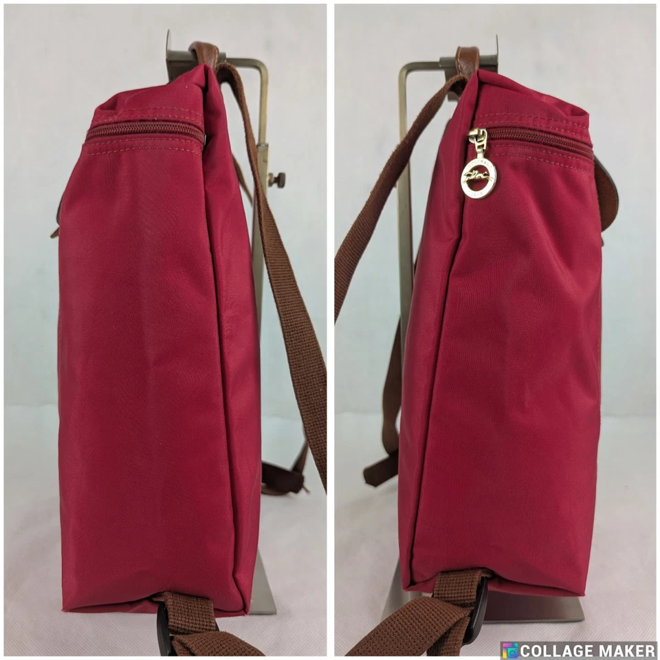 Authentic LONGCHAMP Le Pliage Nylon Foldable Backpack Pink Made in China. - image 3 of 4