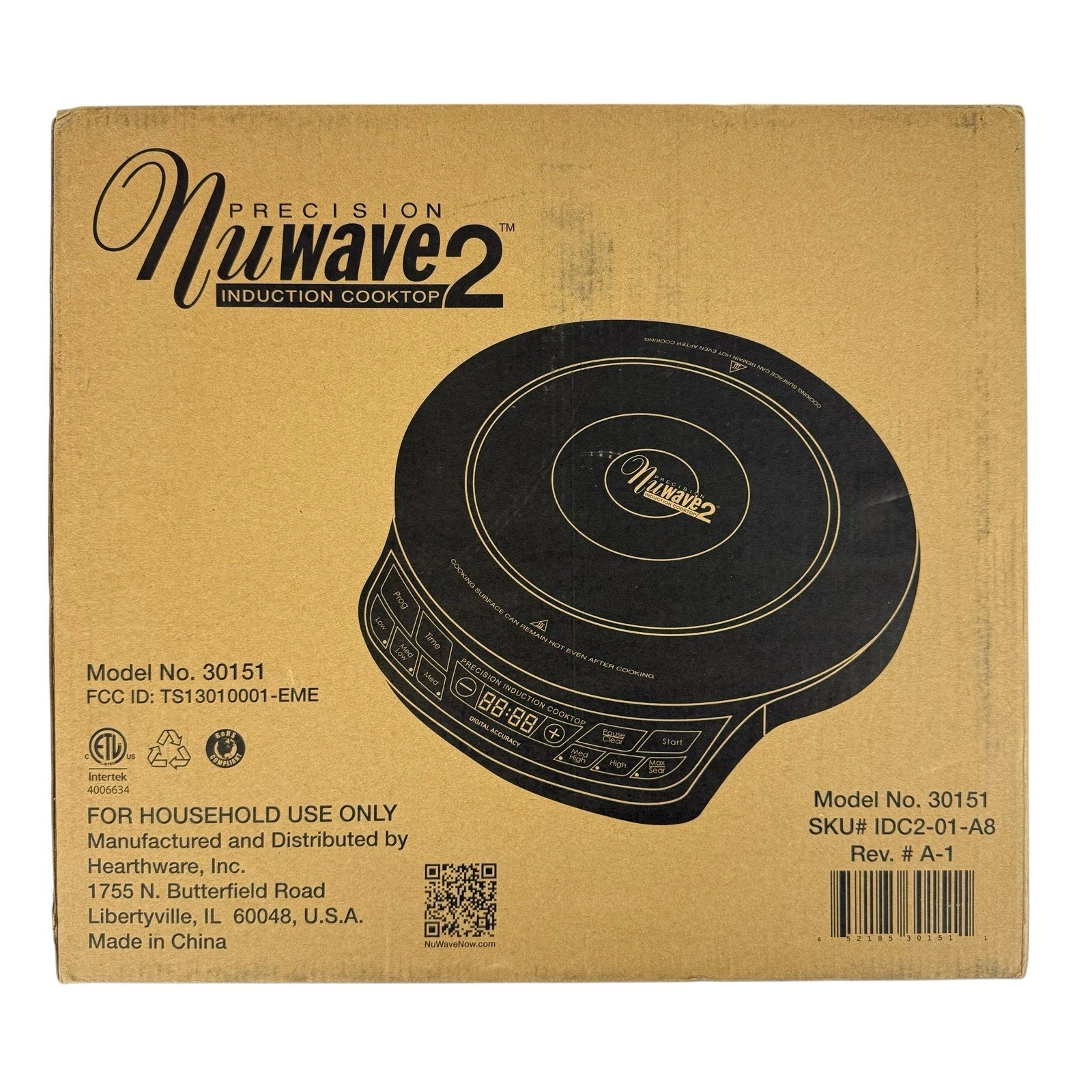 Nuwave 2 Precision Induction Cooktop Kitchen Burner Model 30151 New in Box