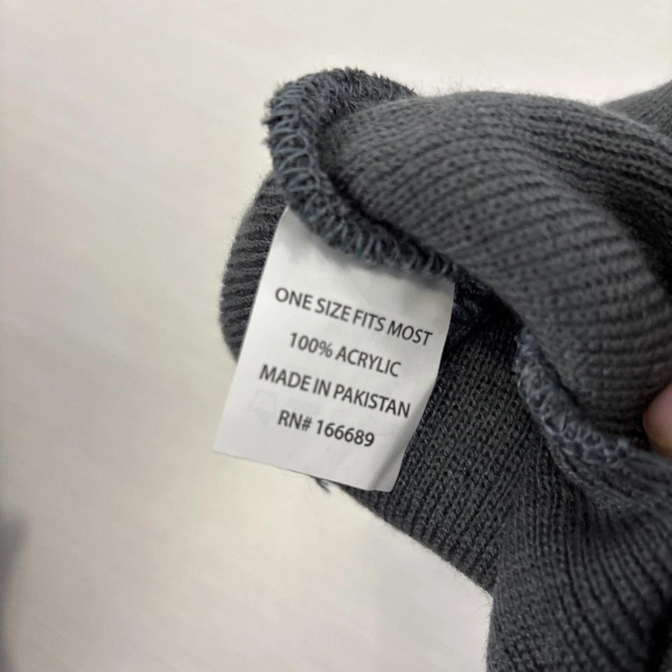 Realtree Brand Knit Cap Black Men's Beanie Hunting Hats Gray OSFM NWOT - Image 4 of 4