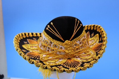 Embroidered Mexican Sombrero Straw Hat With Vibrant Colors Traditional Folk Art Embroidered Mexican Sombrero Straw Hat With Vibrant Colors Traditional Folk Art
