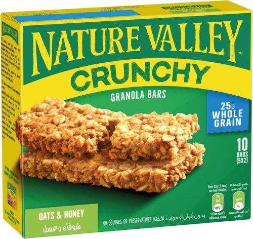 Nature Valley Granola 5 Double Bars Oats & Honey Free Shipping World Wide - Picture 1 of 5