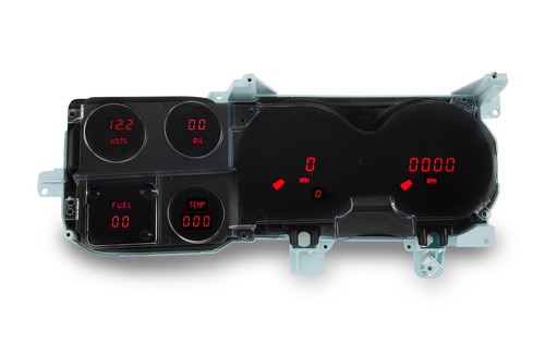 1973-1987 Chevy Truck Digital Dash Panel Red LED Gauges By Intellitronix DP6004R - Picture 2 of 2