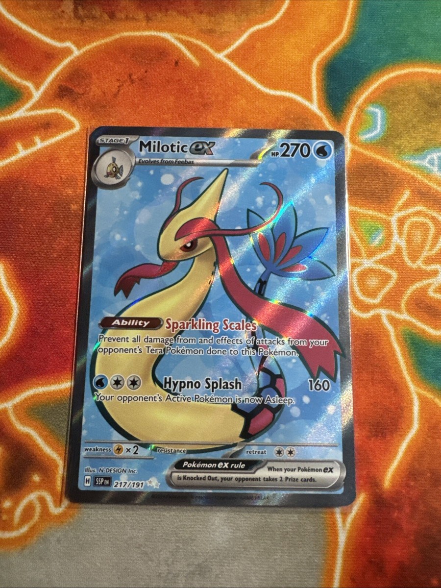 Milotic ex 217/191 Full Art Rare Pokemon Surging Sparks SV8 NM | eBay