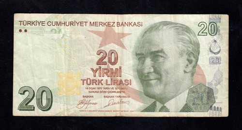F.C. TURQUIA TURKEY , 20 LIRAS 2009 , B/C (FINE) , P.224a . - Imagen 1 de 2