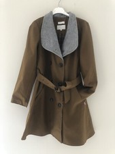 Peregrine Womens Thick Cotton, Wool Collar Country Jacket Coat Xs New Rrp £225