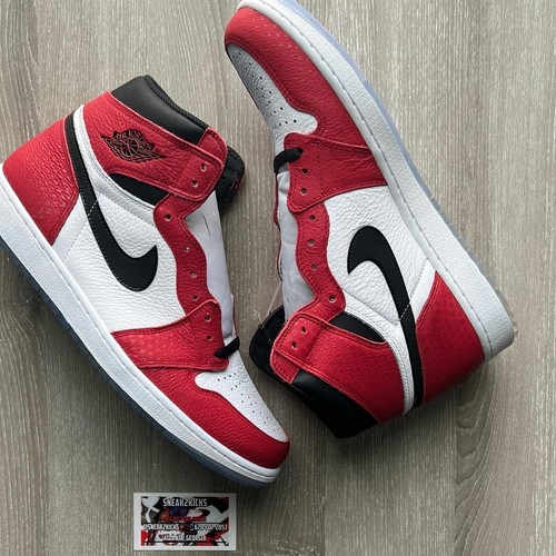 Nike Air Jordan 1 High GS Size Chicago Spider-man Origin Story Miles Morales  | eBay
