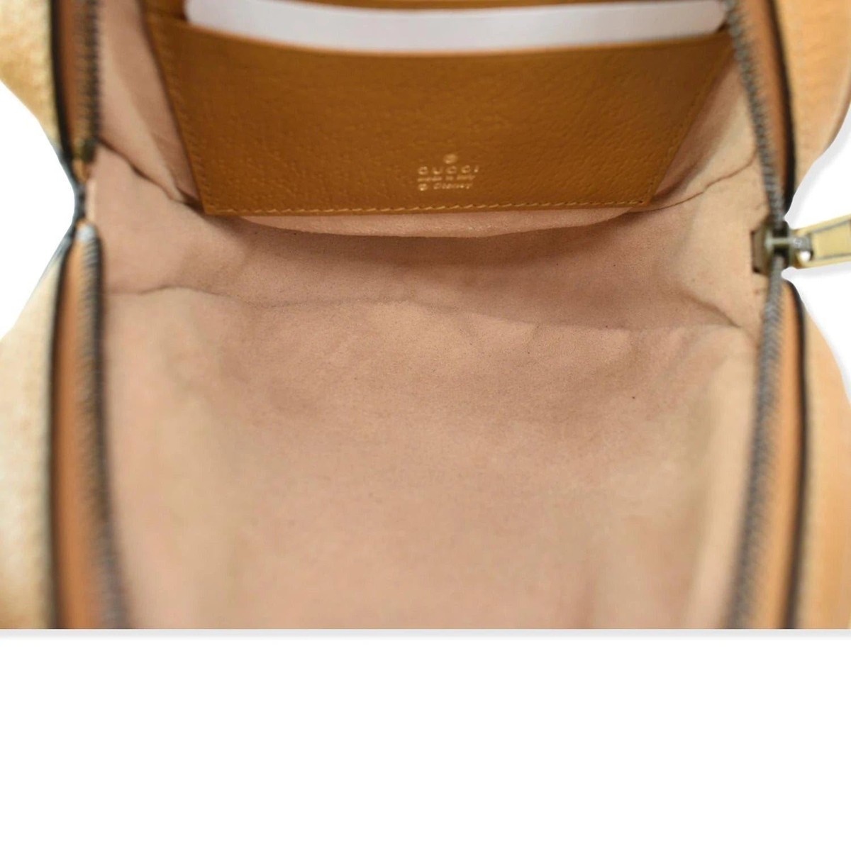 GUCCI Micro GG Supreme Disney Chain Mini Backpack PVC Beige 603730 Auth am9593M Gucci x Disney Ebony Mini GG Supreme Mickey Print Chain  main image 3