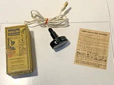 VINTAGE 1950'S Sibert Infra-Red Heat Massager Complete Set Tested Works