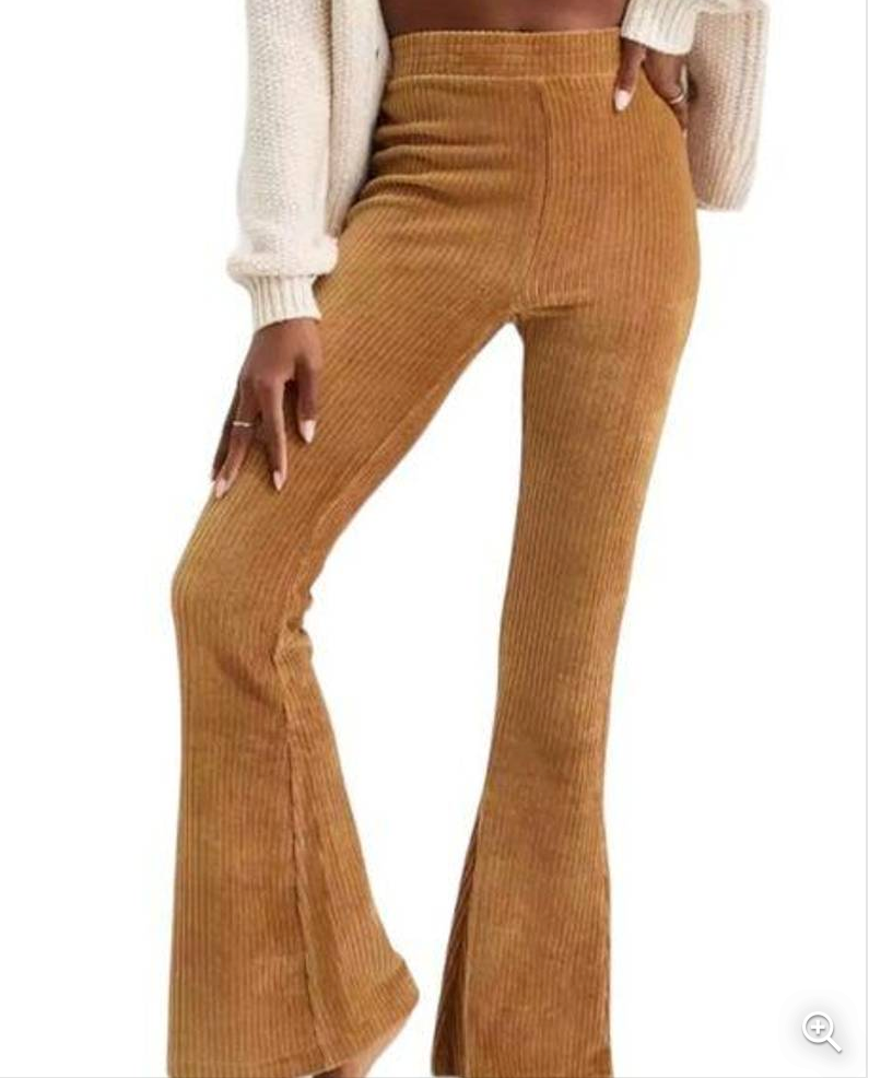 Aerie High Rise Corduroy Flared Hem Pants Stretch Comfort Jogger XXL