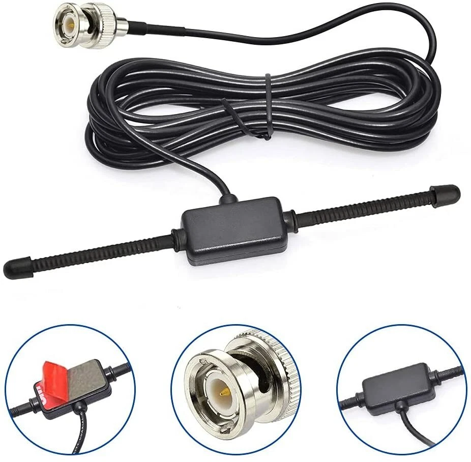 VHF UHF Car Police Scanner Antenna Adhesive Mount BNC Uniden Shack Radio Antenna