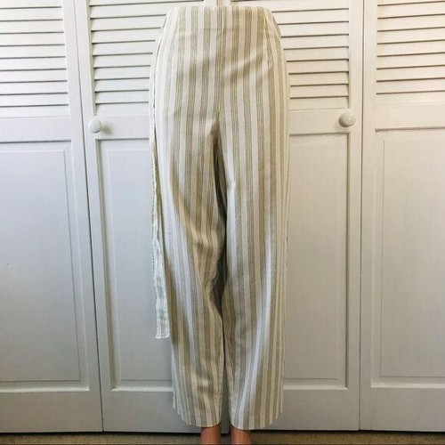 1. STATE Yellow Striped Tie-Waist Pant Size 14 NEW $99.00 - 第 1/16 張圖片