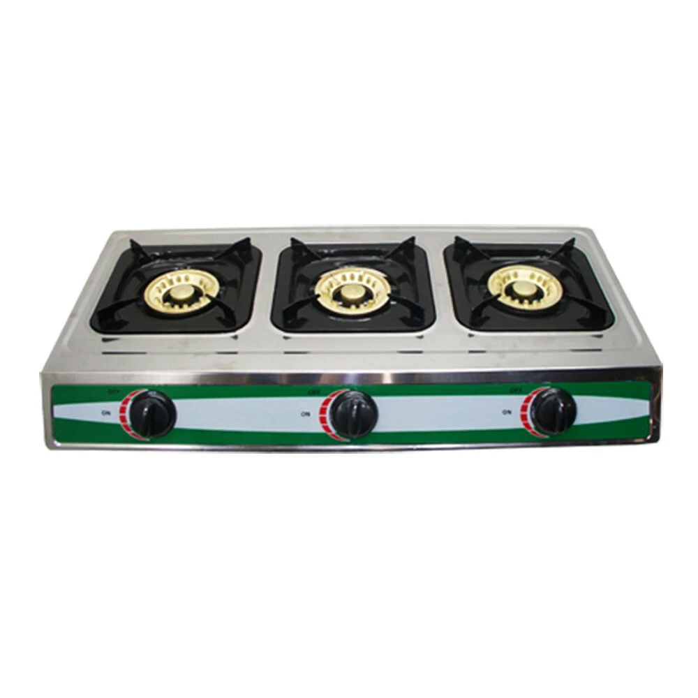 Propane Gas Portable Stove 3 Burners 30,000 BTU Stainless Steel Camping  Stove | eBay
