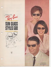 TRANSFER DIGITAL IMAGES Vintage Ray Ban Sunglasses CATALOG 1965 B L USA brochure