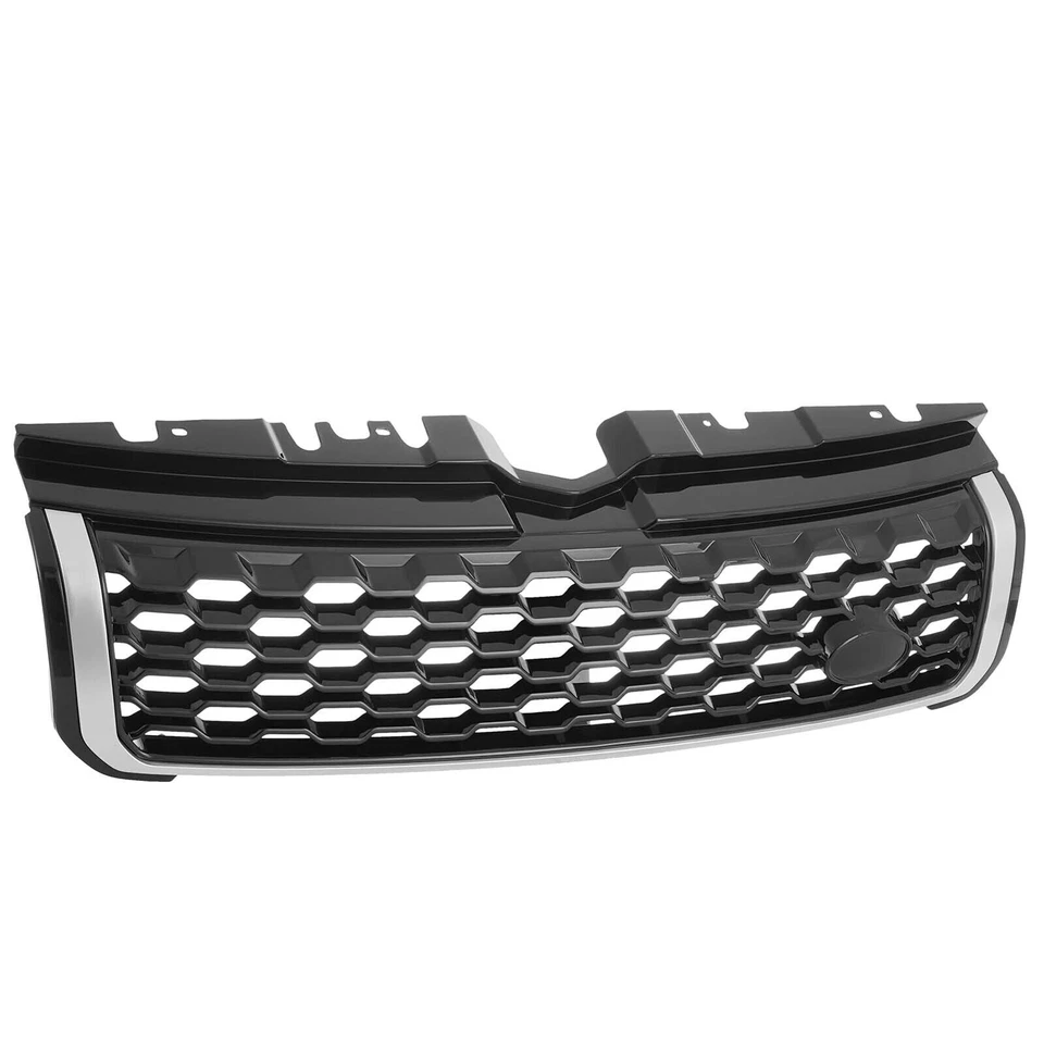 Front Grille Grill For 2012-2019 Land Rover Range Rover Evoque Black Chrome Foto 2 de 4