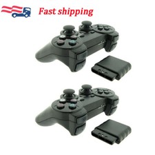 2 Pack For Sony PS2 2.4G Wireless Twin Shock ...