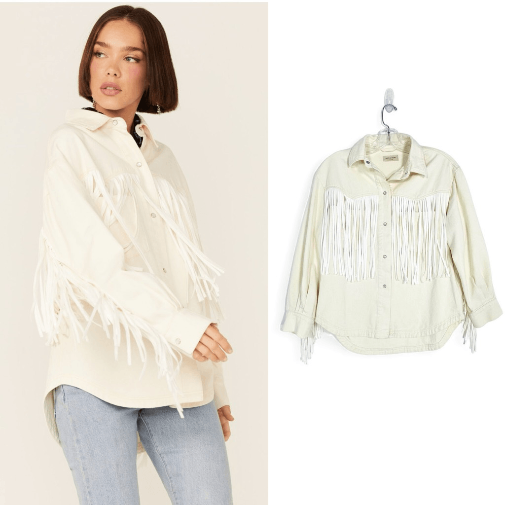 Saints & Hearts Frange Camicia Giacca S Cowgirl Western Festival Rosa Pony Club