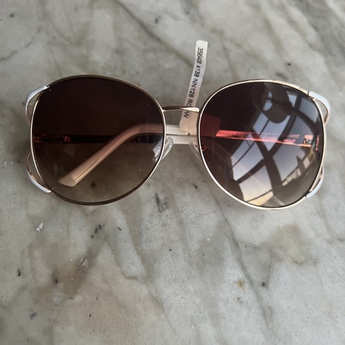Nanette Lepore NN128 Rosegold/White Sunglasses NWT - Picture 9 of 12
