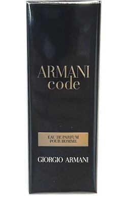 Armani Code Armani Eau de Parfum Pour Homme MEN Spray 15ml .5 Fl Oz NEW SEALED