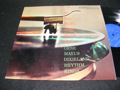 COOL TURNTABLE Cover LP At The Jazz Band Ball 1958 Trad Jazz GENE MAYL Riverside