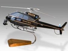 Aerospatiale AS350B Ecureuil Squirrel Dekalb Police Desk Wood Model Large 1/24