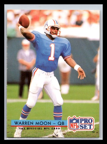 Warren Moon #186 1992 Pro Set card