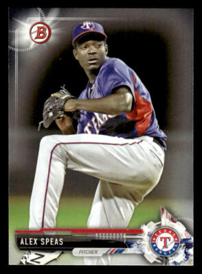 2017 Bowman #BP68 Alex Speas Prospects Card Texas Rangers