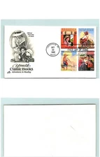 S01-3984, YOUTH CLASSIC BOOKS, *SE-TENANT BLOCK, ARTCRAFT FDC