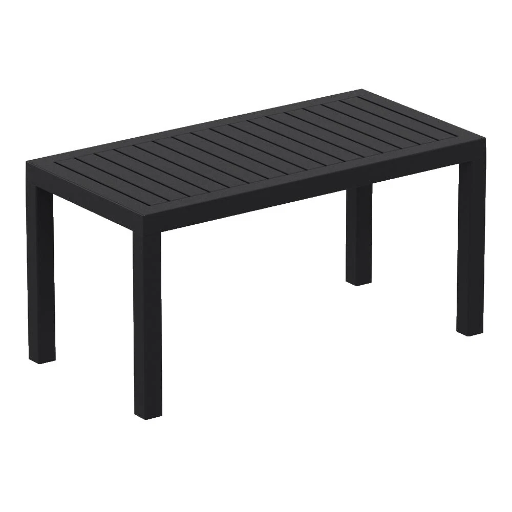 Rectangle Resin Black Patio & Garden Tables