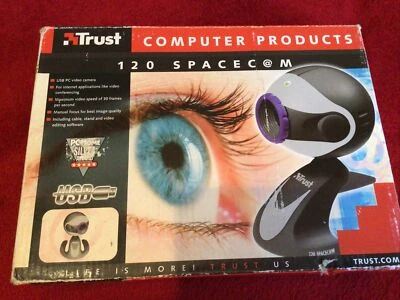 Trust 120 Spacecam. USB PC Video Camera.Video Conferencing. Editing Software. - Image 1 of 4