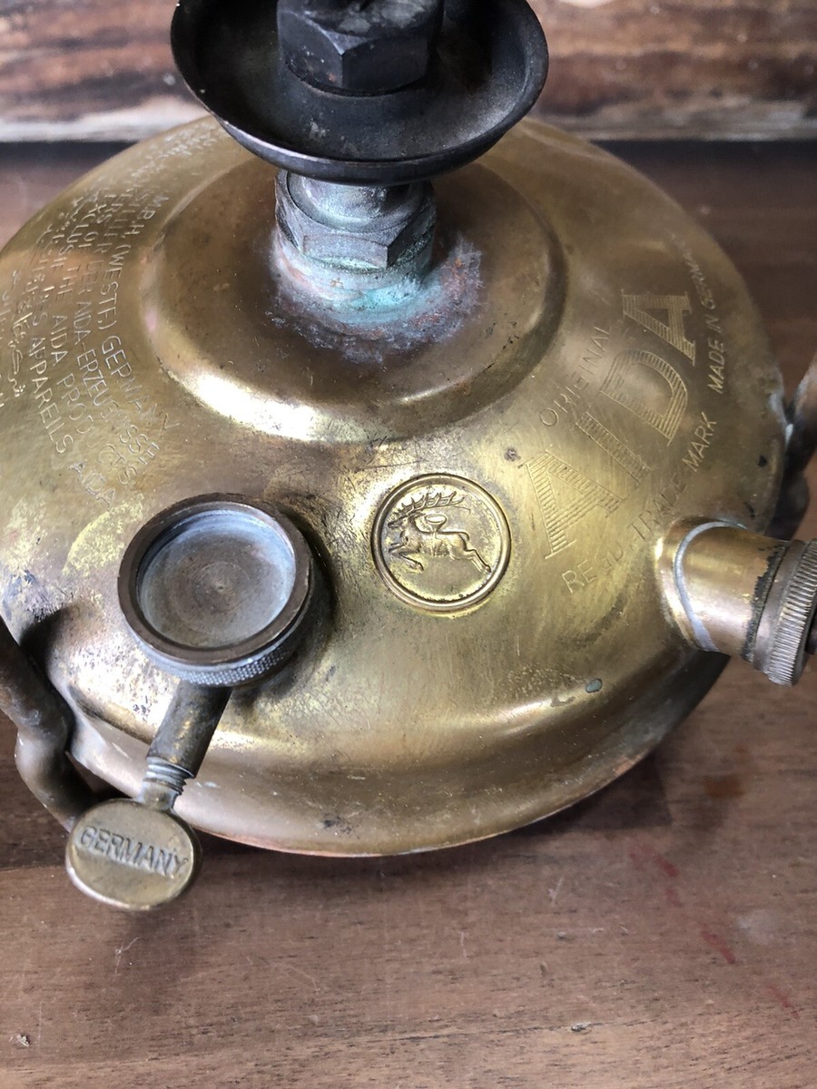 vintage kerosene brass stove AIDA 100 Made in W. Germany | eBay