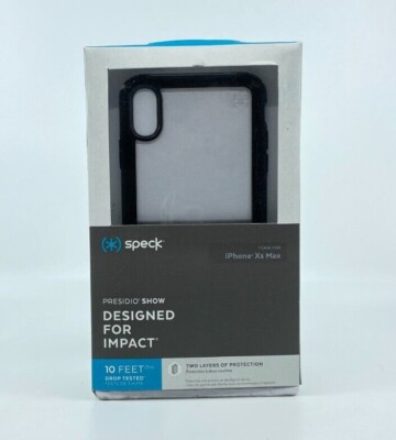 Speck Presidio Show Case for Apple iPhone XS MAX 6.5''- CLEAR BLACK