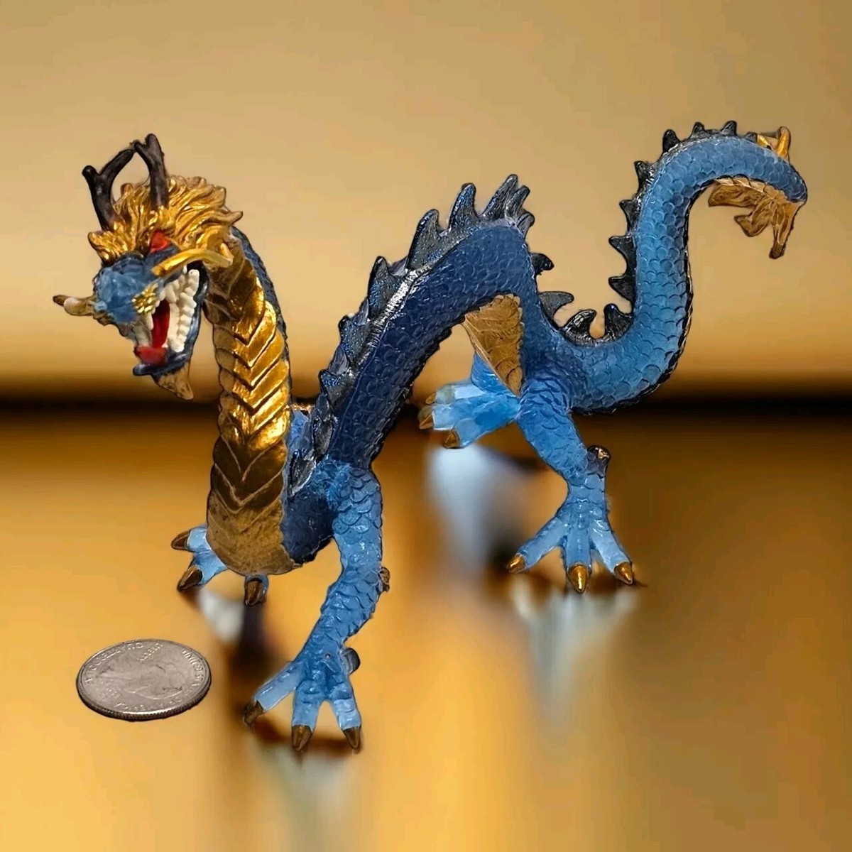 Krystal Blue Chinese Dragon Safari Ltd Draco Toy Fantasy