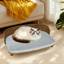 Elevated Pet Sofa Dog Couch for Small-Sized Dogs Cats Dog Sofa Bed Wooden Frame