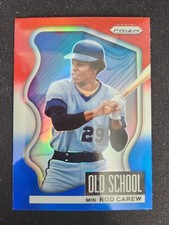 2022 Panini Prizm Rod Carew Old School Red White Blue #OS-9