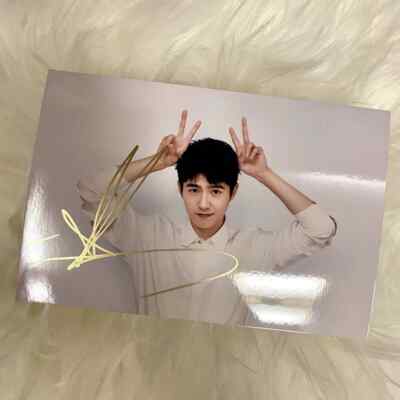 LIU HAO RAN Autograph Photos Signature Fidelity Gifts 6 Inch 刘昊然 Signature 