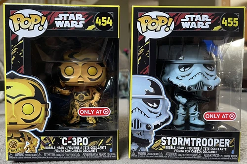 STAR WARS C-3PO & Stormtrooper (#454, 455)  FUNKO POP (Target Exclusive Lot!)