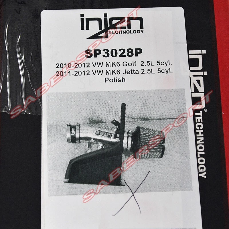 Воздухозаборник холодного воздуха полированный Injen SP3028P для Volkswagen Golf 2,5 л 2010-2012 годов выпуска - Изображение 3 из 4