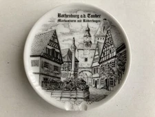 Vintage Rothenburg ob der Tauber Mini Collector Plate