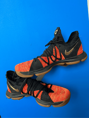 Nike Zoom KD 10 NFS University Red Metallic Gold Black Size 13.5
