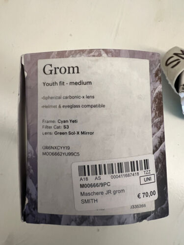GROM SMITH spherical carbonic-X lens, maschera sci, yauth fit Medium - Foto 3 di 3