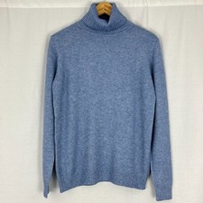 Womens Winter Wool & Cashmere Blend Polo Turtle Roll Neck Knitted Warm Jumper