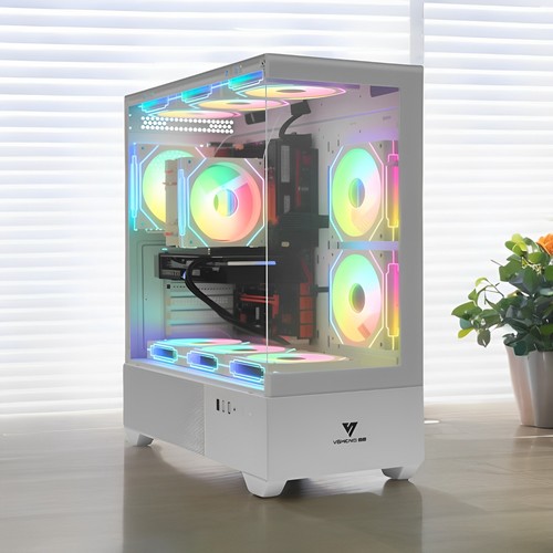 HIGH PERFORMANCE WHITE Desktop Gaming PC i7 6GEN GTX1080 TI ARGB WIFI6 BLUETOOTH