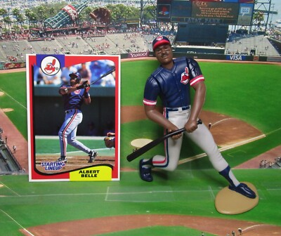 #ad ALBERT BELLE 1994 Starting Lineup Loose Baseball Figure amp; Card CLEVELAND INDIANS $9.99