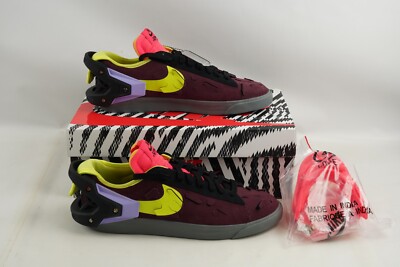 NIKE BLAZER X ACRONYM LOW DN2067-600 'NIGHT MAROON' MEN'S SZ