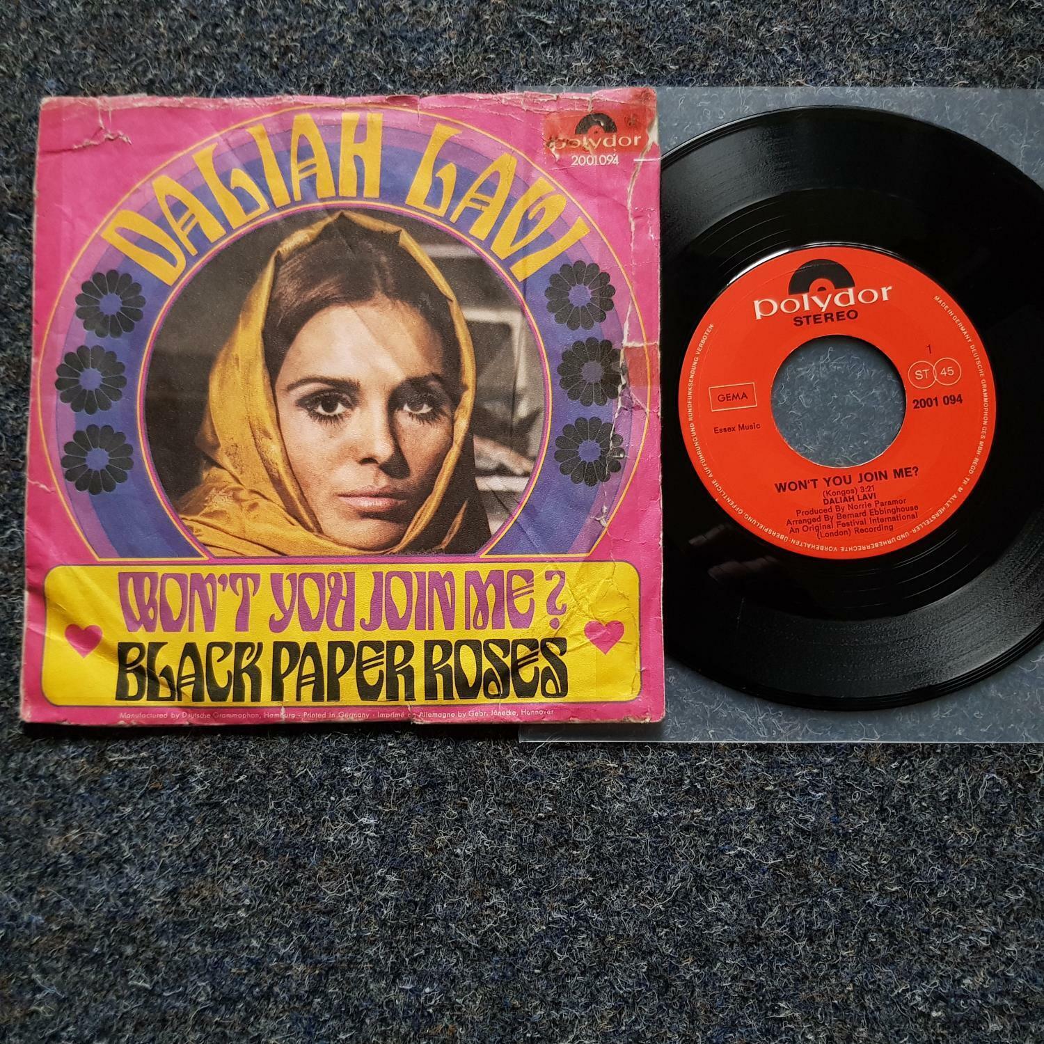 7"" Single Vinyl Daliah Lavi - Won't you join me SUNG IN ENGLISH