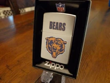 CHICAGO BEARS THROWBACK RETRO ZIPPO LIGHTER VINTAGE DESIGN NFL MINT IN BOX