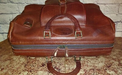 Mallette En Cuir Bob Timberlake - Neuf Avec étiquettes, Marron, Style Vintage USA, Pour Homme